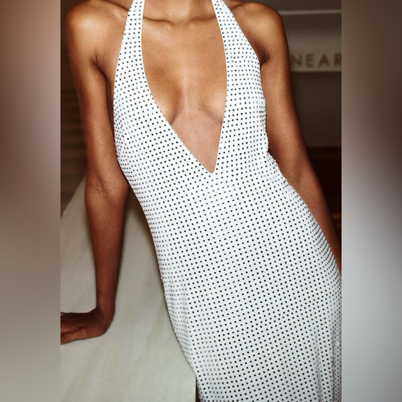 NWT - Zara MIRRORS HALTER DRESS - XS - Picture 2 of 6